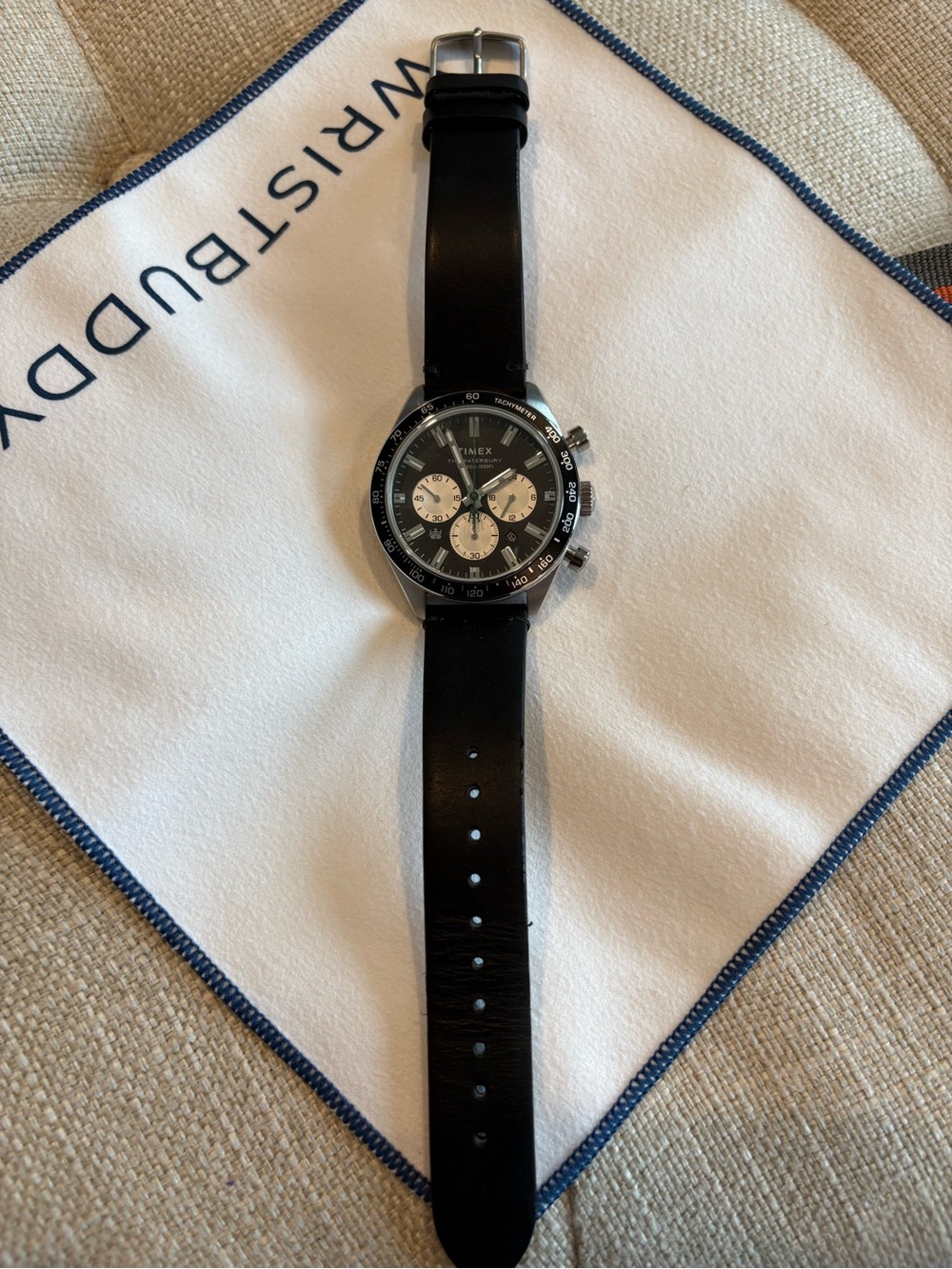 Timex The Waterbury Black Dial Chronograph with White Subdials - Picture 3 of 4